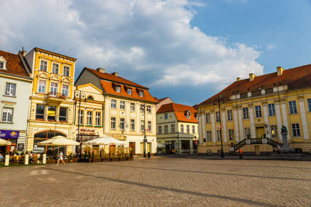 Bydgoszcz, Poland, May 31, 2018: Old town in Bydgoszcz. Bydgoszcz is architecturally rich city, with neo-gothic, neo-baroque, neoclassicist styles present, for which it earned a nickname Little Berlinのeditorial素材