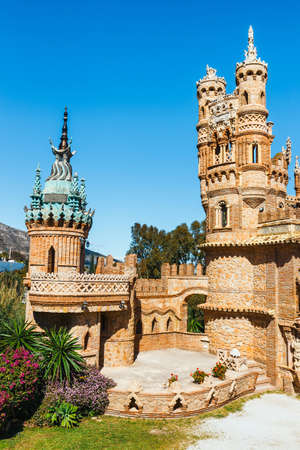 Benalmadena, Spain, April 08, 2018: Colomares is a monument honoring Cristopher Colombus and the discovery of America. Was built between 1987 and 1994 and It is a combination of several different architechtural styleのeditorial素材