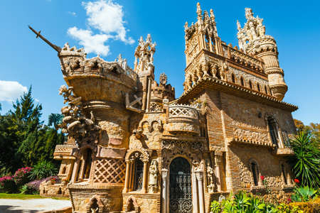 Benalmadena, Spain, April 08, 2018: Colomares castle in Benalmadena, dedicated of Christopher Columbus, Spainのeditorial素材