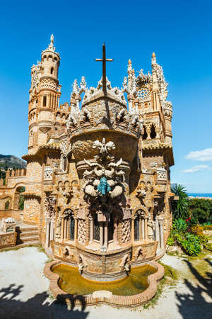 Benalmadena, Spain, April 08, 2018: Colomares castle in Benalmadena, dedicated of Christopher Columbus, Spainのeditorial素材