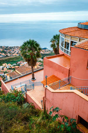 typical spanish architecture in Tenerife Island, Spainの写真素材
