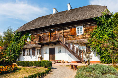 Lublin, Poland, September 01, 2018: Open Air Village Museum in Lublin, Polandのeditorial素材