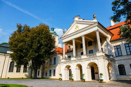 Zamoyski Palace in Kozlowka. It is a large rococo and neoclassical palace complex located in Kozlowka near Lublin in eastern Polandのeditorial素材