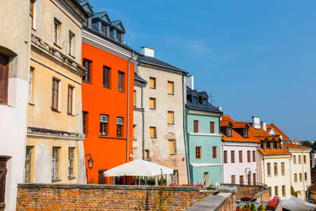 Historic center of the old town in Lublin, Poland.のeditorial素材