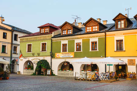 Zamosc, Poland - September 01, 2018: Great Market Square in Zamosc, Polandのeditorial素材