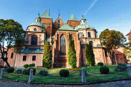 view of cathedral of saint john the baptist in Wroclaw, Polandの写真素材