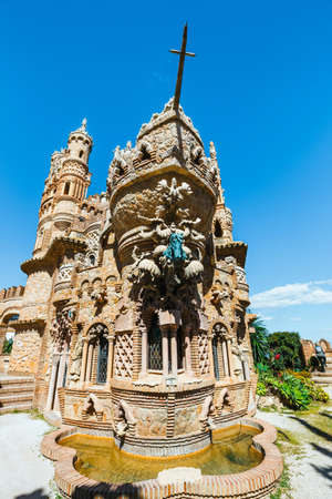 Benalmadena, Spain, April 08, 2018: Colomares castle in Benalmadena, dedicated of Christopher Columbus, Spainのeditorial素材