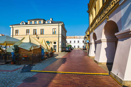 Zamosc, Poland - September 01, 2018: Great Market Square in Zamosc, Polandのeditorial素材