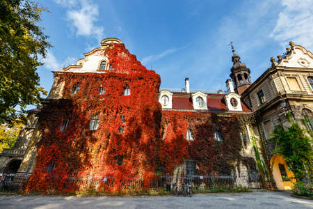 Moszna Castle, historic palace located in a village of Moszna, Upper Silesia, Polandのeditorial素材