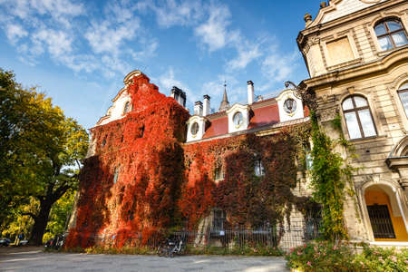 Moszna Castle, historic palace located in a village of Moszna, Upper Silesia, Polandのeditorial素材