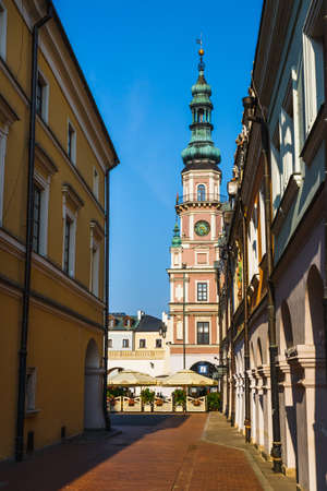 Zamosc, Poland - September 01, 2018: Great Market Square in Zamosc, Polandのeditorial素材