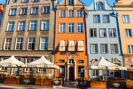 Gdansk, Poland, October 14, 2018: People on the Long Lane  in Gdansk, Polandのeditorial素材