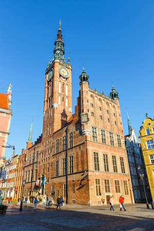 Gdansk, Poland, October 14, 2018: People on the Long Lane  in Gdansk, Polandのeditorial素材