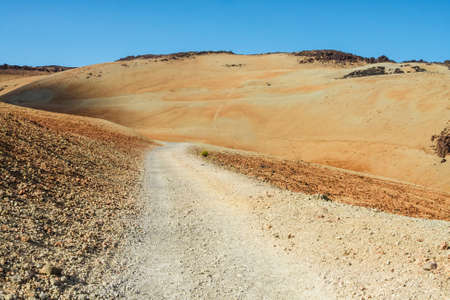 Montana Blanca, Teide National Park, Tenerife, Canary Islands, Spainの写真素材