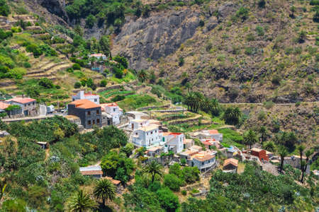 Masca valley in Tenerife Island. Scenic mountain landscapeの写真素材