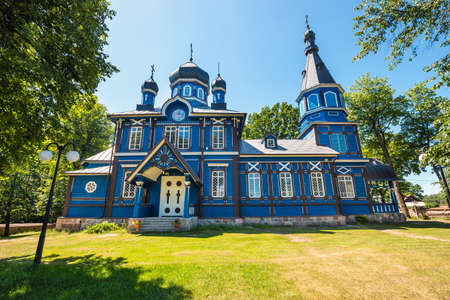 Orthodox church in Puchly  village, north eastern Polandの写真素材