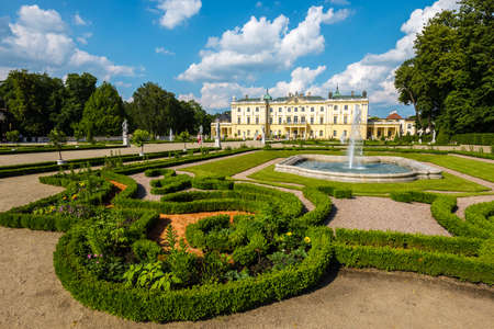 Beautiful architecture of the Branicki Palace in Bialystok, Polandのeditorial素材