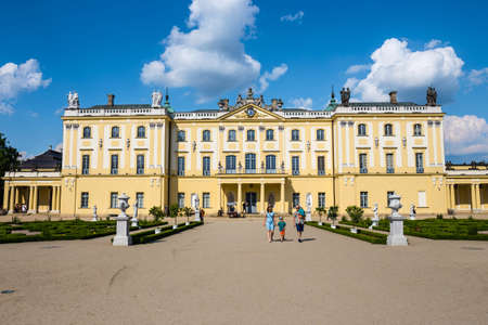 Bialystok, Poland, June 8, 2019: Beautiful architecture of the Branicki Palace in Bialystok, Polandのeditorial素材