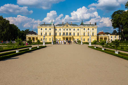 Bialystok, Poland, June 8, 2019: Beautiful architecture of the Branicki Palace in Bialystok, Polandのeditorial素材