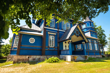 Orthodox church in Puchly village, north eastern Poland, Europeの写真素材
