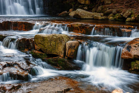 Beautiful scenery of the Wild Waterfall on theの写真素材