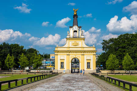 Bialystok, Poland, June 8, 2019: Gate to Branicki palace in Bialystok, Polandのeditorial素材