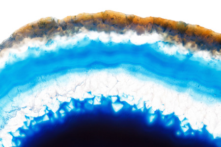 Abstract background - blue agate slice mineralの写真素材