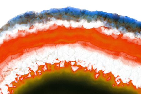 Abstract background - multi colored agate slice mineralの写真素材