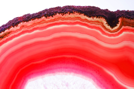 Abstract background - red agate slice mineral