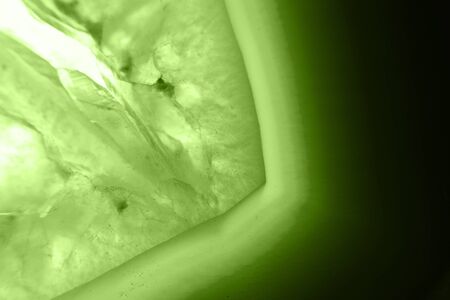 Abstract background - green agate slice macro mineral (PANTONE 15-0343 greenery)の写真素材