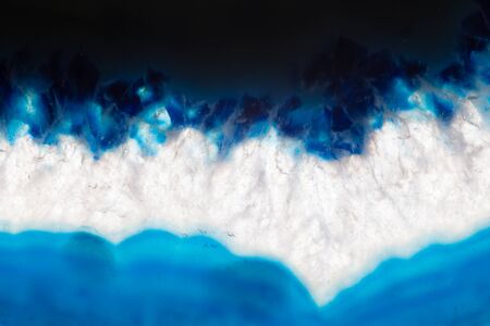 Abstract background, blue agate slice mineralの写真素材