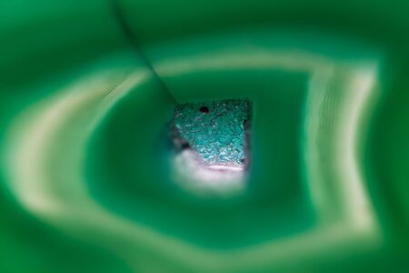 Abstract background, green agate slice mineralの写真素材