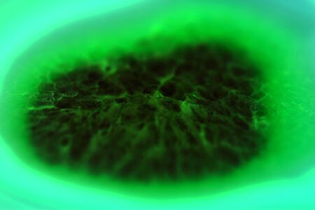 Abstract background, cyan and green agate slice mineral