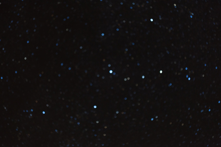 Out of focus night sky, constellation Cassiopeia
