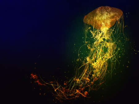 splash watercolor for background or wallpaper on a sea theme