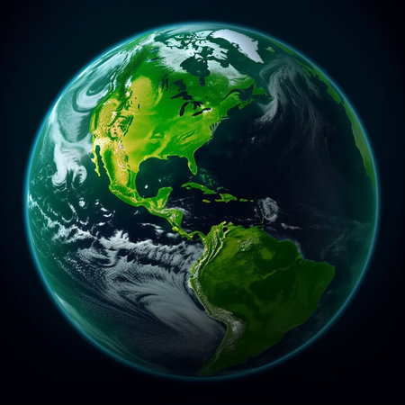 green planet earth, generative aiの素材