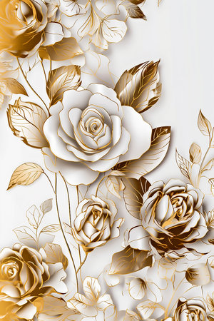 - wedding invitation 1, generative aiの素材
