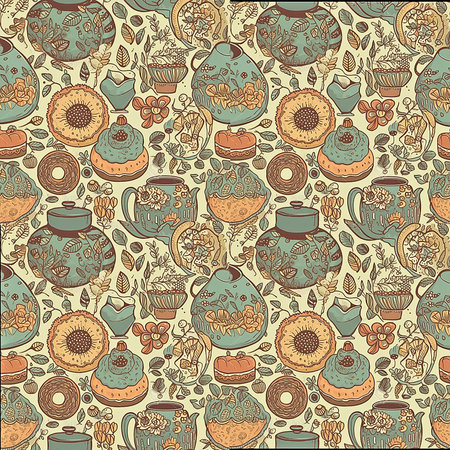 - patterns, ornament for use in housework, generative aiの素材