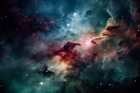 - Colorful nebula galaxy stars, clouds and universe 3の素材