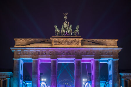 Brandenburg Gate in Berlin, Germanyの写真素材