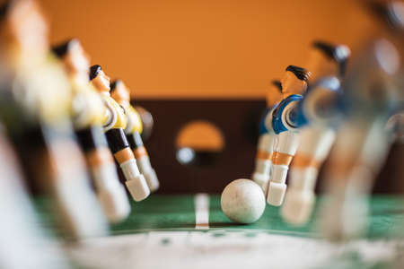 Football table - figurine players and ball.
