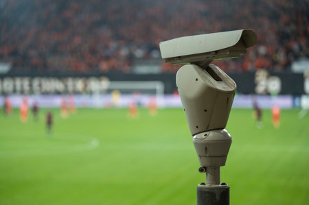 CCTV camera at the stadium during the match
