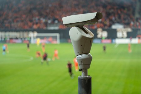 CCTV camera at the stadium during the match