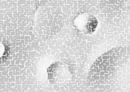 Isometry. Various shapes on a light background.の写真素材