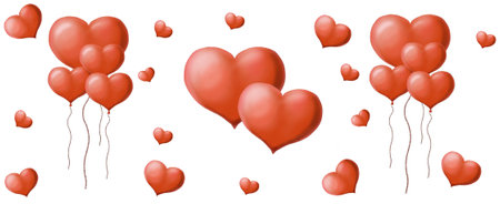 Valentine background. Valentines Day. Banner. Isolate. copy spaceの写真素材