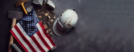 Labor Day in the USA. Banner. created by AIの素材
