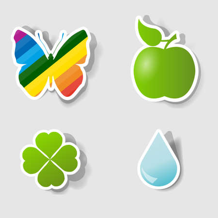 a set of elements design for advertising environmentのイラスト素材