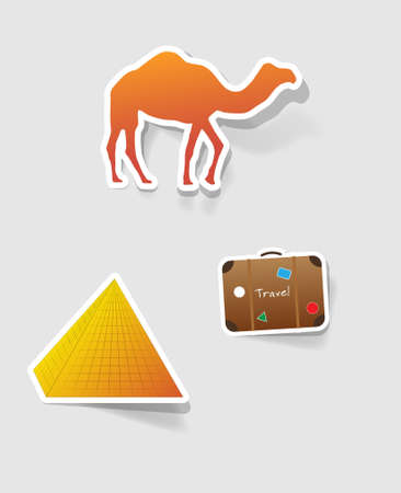 a set of design elements to advertise travel servicesのイラスト素材