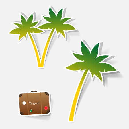 a set of design elements to advertise travel servicesのイラスト素材