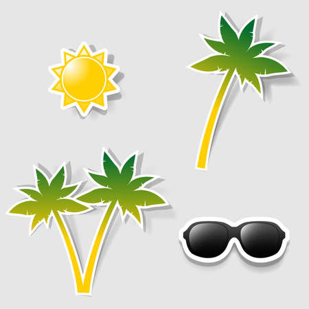 a set of design elements to advertise travel servicesのイラスト素材